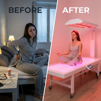 LumiThera ProLux 360 Red Light Therapy Bed — Before & After