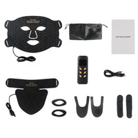LED Light Therapy Mask Built for Professional Results, Medical Grade Silicone, Tri-Spectrum LEDs, Timer Control